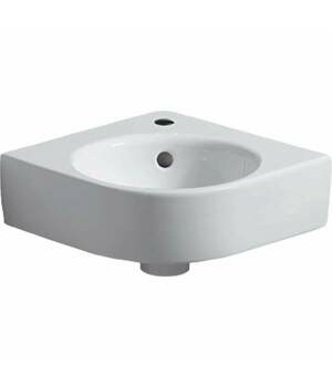 Rohové umývátko Geberit Selnova 45x39,5 cm otvor pro baterii uprostřed 501.519.00.1
